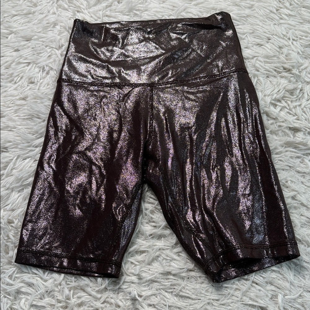 Lululemon Align High-Rise Short 8" *Shine Radiate Foil Print French Press